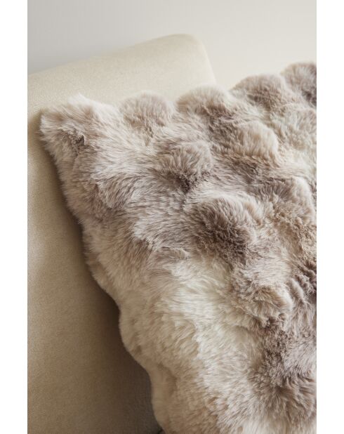 Cuscino sfoderabile stampato Astra taupe - 50x50 cm