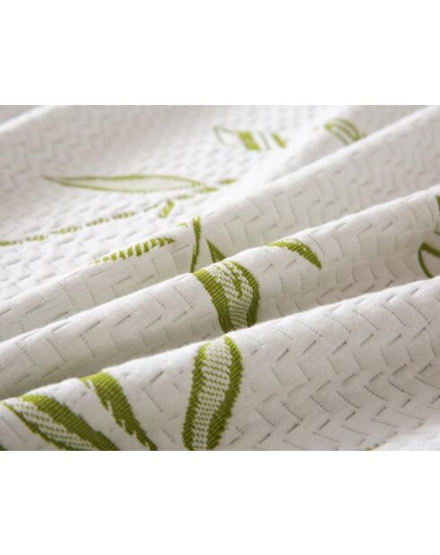 Protege matelas bambou blanc - 140x200 cm