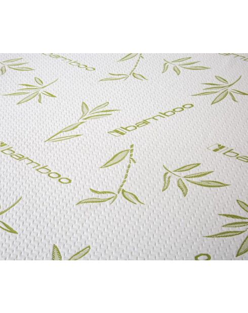 Protege matelas bambou blanc - 140x200 cm