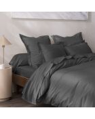 Housse de couette Percale ardoise - 260x240 cm