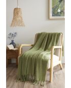 Plaid verde oliva Melia - 130x170 cm