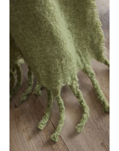 Plaid verde oliva Melia - 130x170 cm