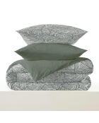 Pack Complet Housse de couette imprimé + Drap housse fira romarin - 220x240 cm/140x190 cm