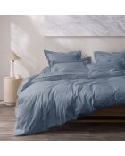 Housse de couette Percale bleu jean - 240x220 cm