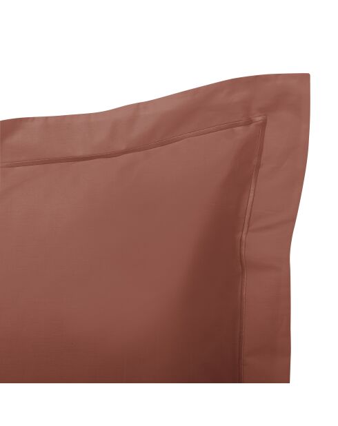 Funda de almohada de terracota percal