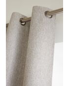 Tenda oscurante + 8 occhielli tortora - 140x240 cm