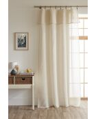 Verstellbarer Vorhang mit 8 Sandclips, 140 x 270 cm