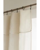 Verstellbarer Vorhang mit 8 Sandclips, 140 x 270 cm