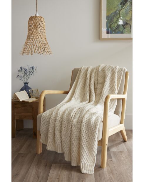 Plaid Olympia avorio - 125x150 cm