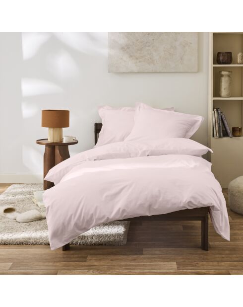 Housse de couette Percale rose - 140x200 cm