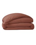 Housse de couette Percale terracotta - 240x220 cm