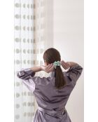 Ivoorkleurige zijden scrunchie