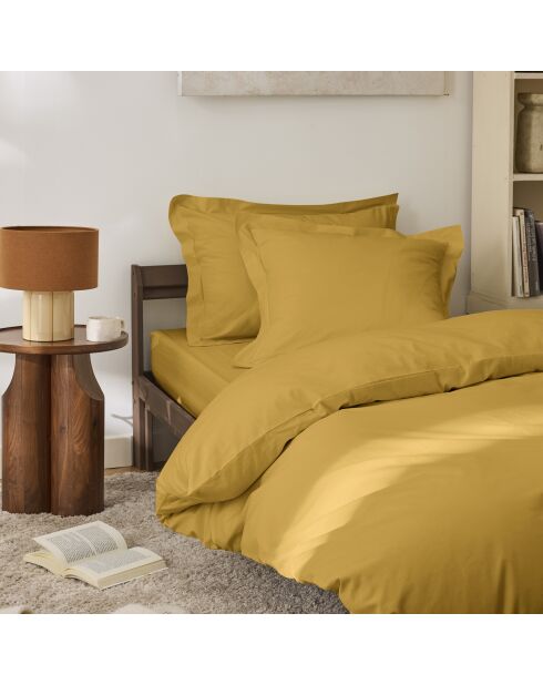 Housse de couette Percale mangue - 140x200 cm