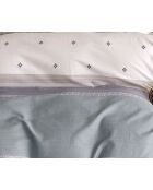 Set copripiumino bifacciale stampato + 2 federe con volant piatto trapuntato - 240x220 cm/2x (65x65 cm)