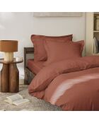 Housse de couette Percale terracotta - 140x200 cm