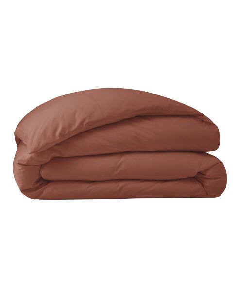 Housse de couette Percale terracotta - 140x200 cm