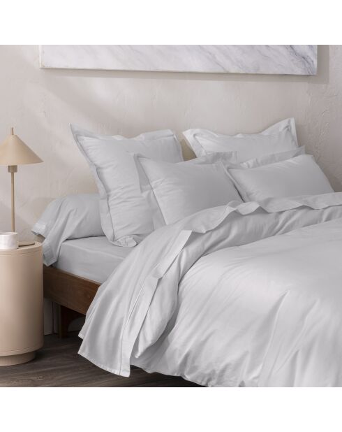 Housse de couette Percale perle - 260x240 cm