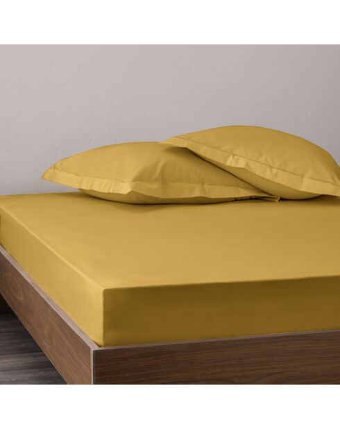 Lenzuolo con angoli in percalle di cotone mango Julian - 200x200 cm