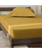 Lenzuolo con angoli in percalle di cotone mango Julian - 90x190 cm