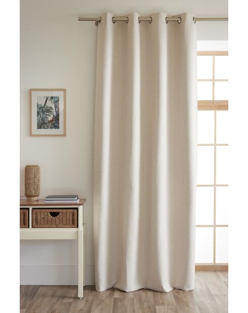 Tenda oscurante + 8 occhielli sabbia - 140x240 cm