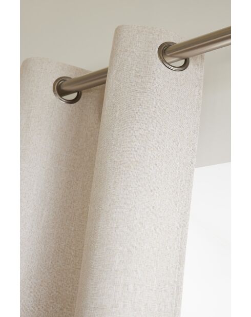 Tenda oscurante + 8 occhielli sabbia - 140x240 cm