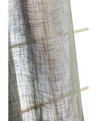 Verstellbarer Vorhang mit 8 khakifarbenen Clipringen — 140 x 270 cm