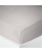 Lenzuolo con angoli in garza di cotone perlato - 90x190 cm