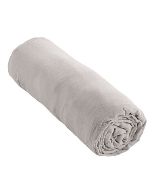 Lenzuolo con angoli in garza di cotone perlato - 90x190 cm