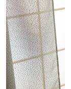 Verstellbarer Vorhang mit 8 khakifarbenen Clipringen — 140 x 270 cm