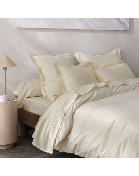 Housse de couette Percale ivoire - 260x240 cm