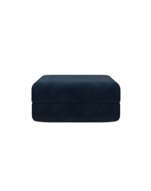 Lincoln blaue konvertierbare und modulare Kordhocker - 95x95x42 cm