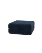 Lincoln blaue konvertierbare und modulare Kordhocker - 95x95x42 cm