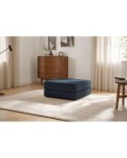 Lincoln blaue konvertierbare und modulare Kordhocker - 95x95x42 cm
