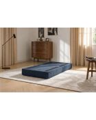 Lincoln blaue konvertierbare und modulare Kordhocker - 95x95x42 cm