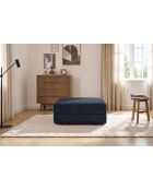 Lincoln blaue konvertierbare und modulare Kordhocker - 95x95x42 cm