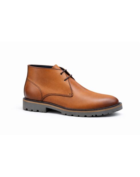 Bottes en cuir Pochuka brun clair