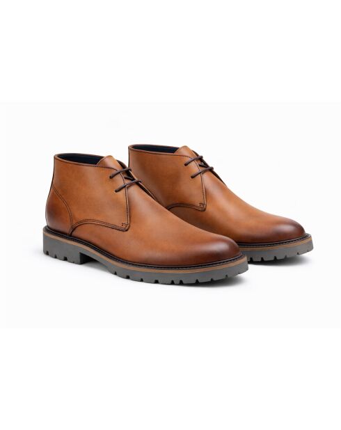 Bottes en cuir Pochuka brun clair