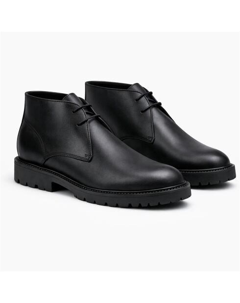 Bottes en cuir Pochuka noires