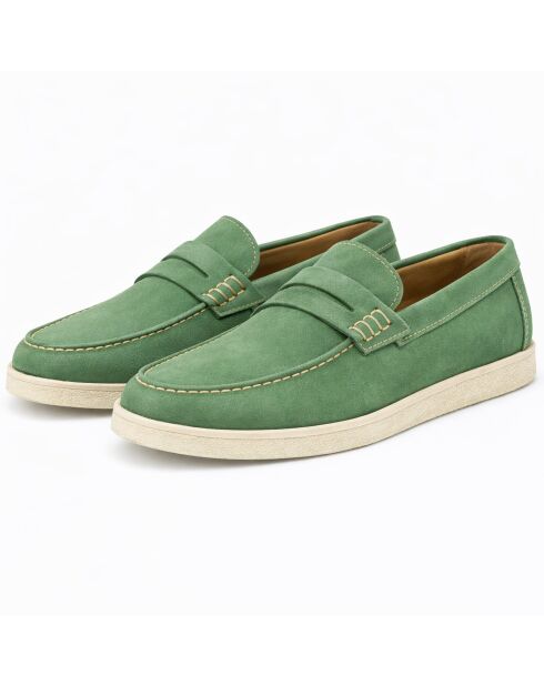 Mocassins en cuir Nasuri verts