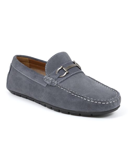 Mocassins en cuir Itama bleus