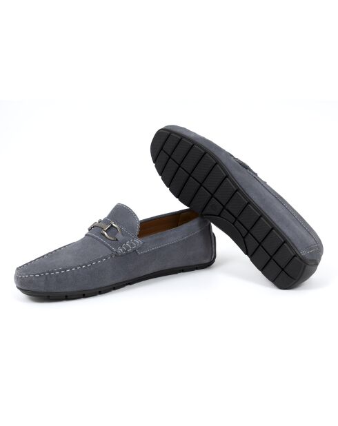 Mocassins en cuir Itama bleus