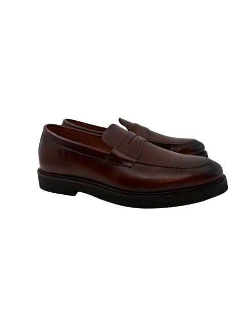 Mocassins en cuir Tarno brun clair