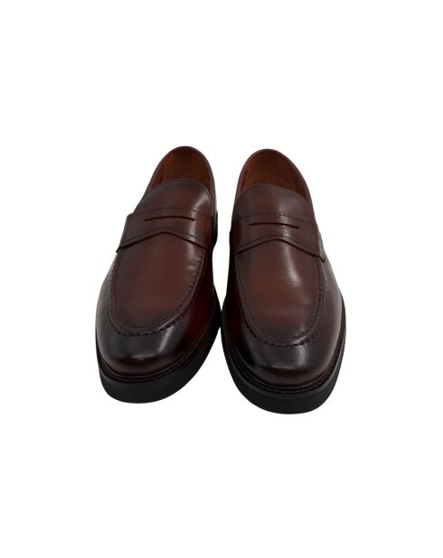 Mocassins en cuir Tarno brun clair