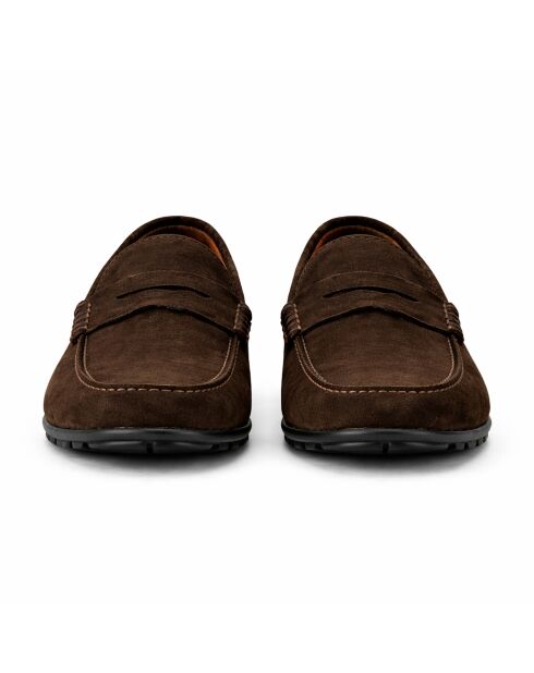 Mocassins en cuir Serita brun