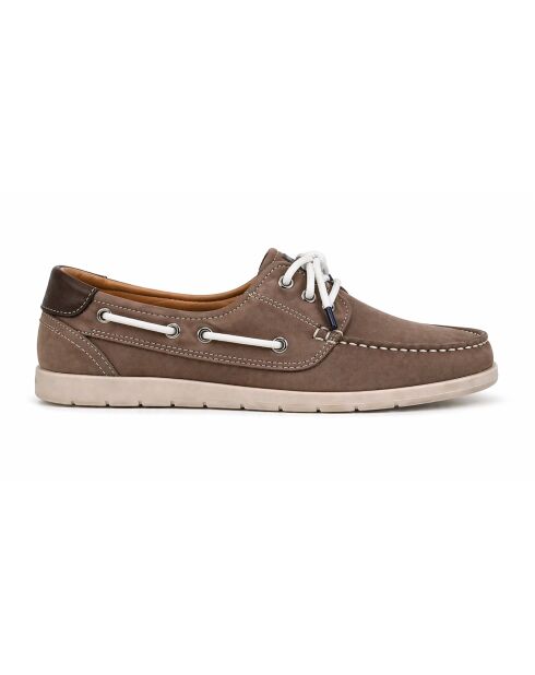 Natori Bootsschuhe aus beigem Leder