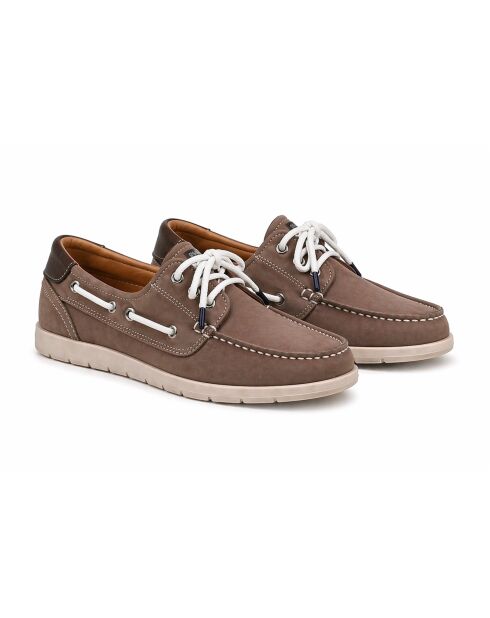 Natori Bootsschuhe aus beigem Leder