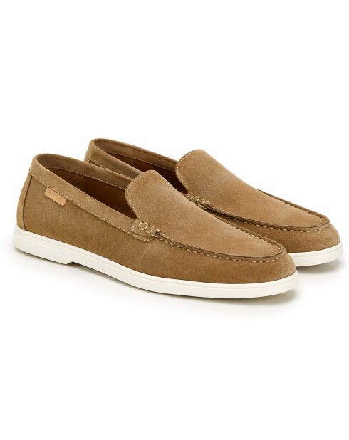 Mocassins en cuir Maliro beige