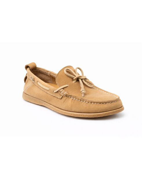 Nacori Bootsschuhe aus beigem Leder