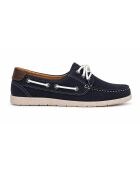 Blauwe leren bootschoenen van Natori