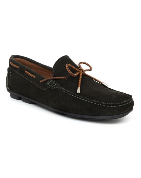 Mocassins en cuir Surdon verts